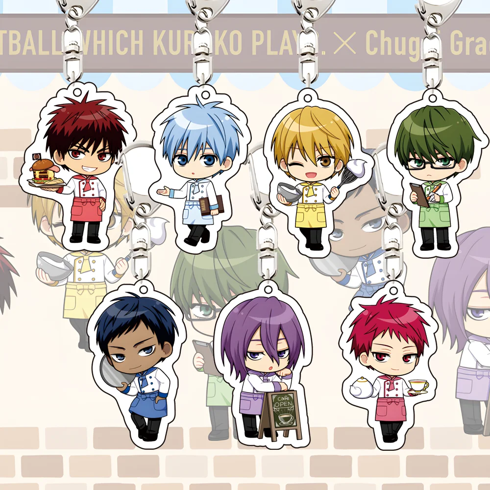 Kuroko No Basuke Inspired Acrylic Keychain Anime Basketball Star Character Key Ring, Cute Collectible Accessory Perfect Gift 6Cm