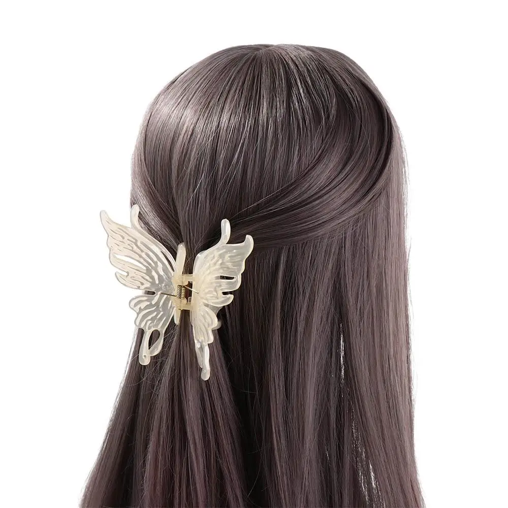 Mode Voor Meisjes Haarspeld Hoofddeksels Voor Vrouwen Acryl Haaraccessoires Koreaanse Stijl Haar Clip Vlinder Haar Klauw Haar Krab Clip