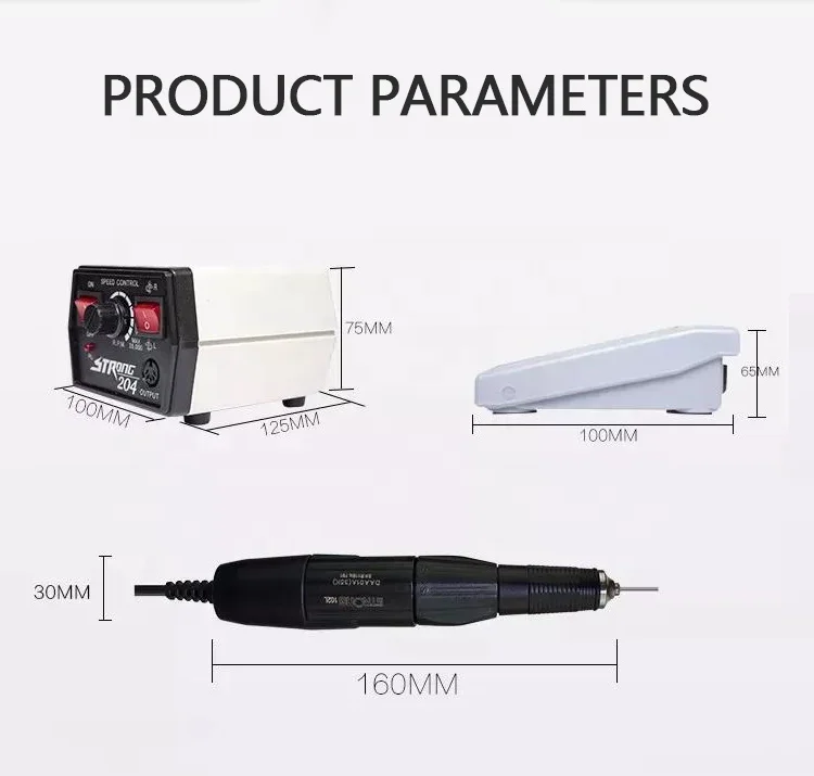 Iks beauty elektrische nagel bohrmaschine 65w maniküre maschine pediküre kit starke nägel kunstwerk zeug 35000rpm nagel feile ausrüstung us uk au eu