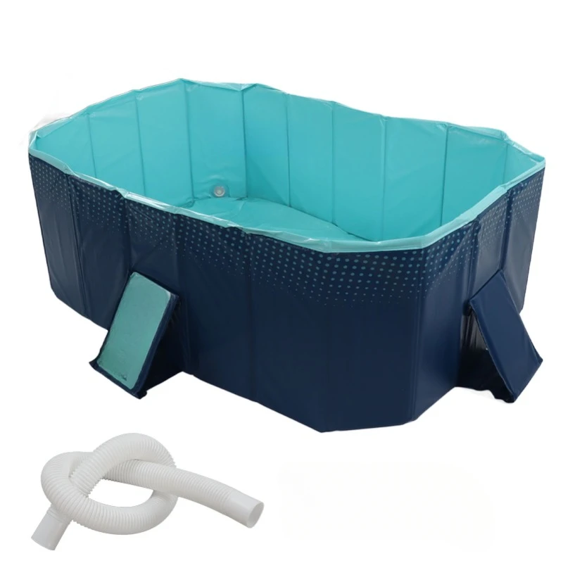 1.6M/2.6M Foldable Swimming Pool Folding Oversize Bath Pool Inflation Free for Home Outdoor