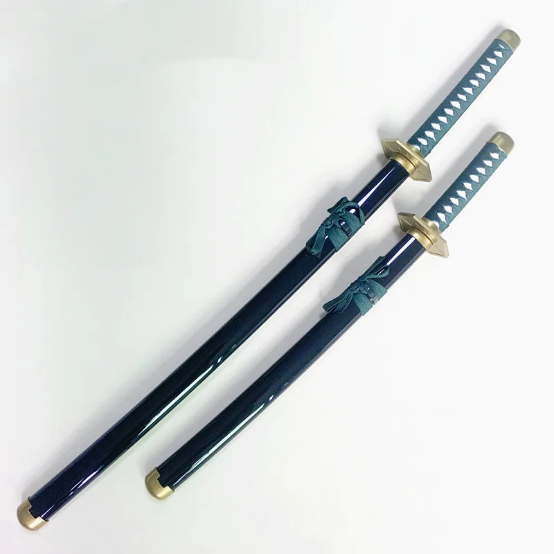 Anime Bleach Katana Wooden Ninja Blade Knife Aizen Sousuke Cosplay Prop Sword Real Sized Japanese Katana Samurai Sabre Kid Toy