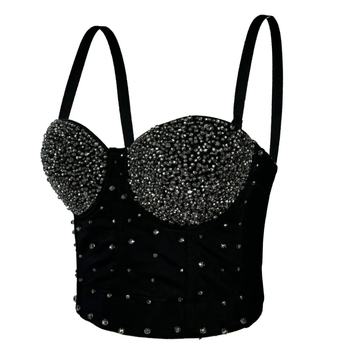 

Beading Corset Crop Top Rave Bustier Vest Halter Fashion Corsets Y2k Clothing Women Sexy Lingerie Summer Slim Bralette Tank Tops