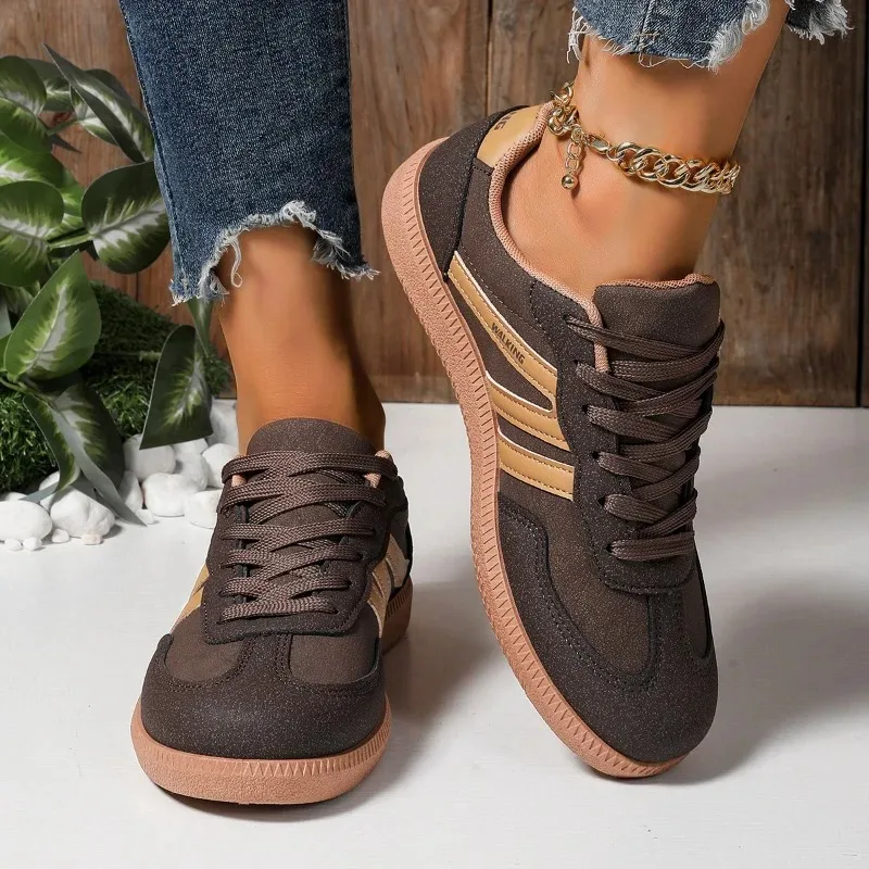 Damen-Sneaker 2025 Frühling Neue Luxus Flache Slipper Bequeme Slip-on Weiche Damen-Sneaker Leichte Outdoor-Schuhe für Frauen