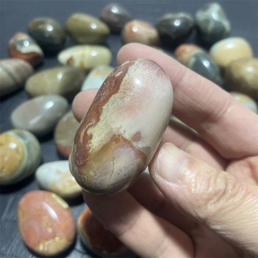 30pcs Ocean jasper quartz crystal palm stones and minerals reiki healing tumble stone