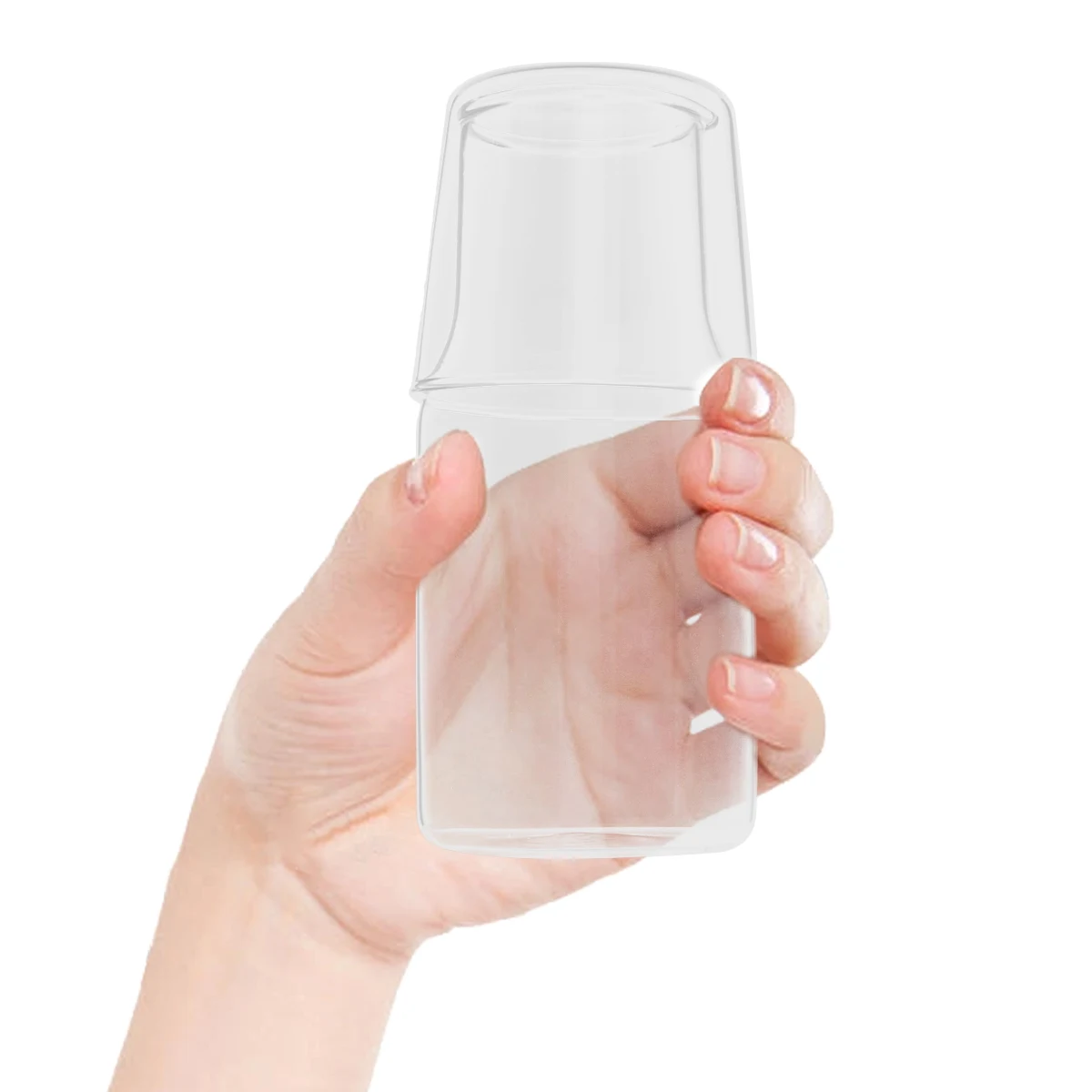 

1Set 360ml Glass Tea Pot and Cup Set Premium Hawk Mouth Leakproof Suitable for Milk Juice Breakfast Dinner