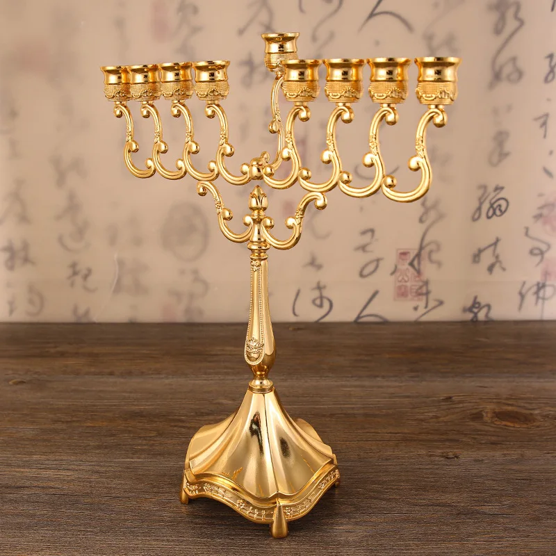 IMUWEN Candle Holders 9 Arms Candlesticks For Home Hotel Table Decoration