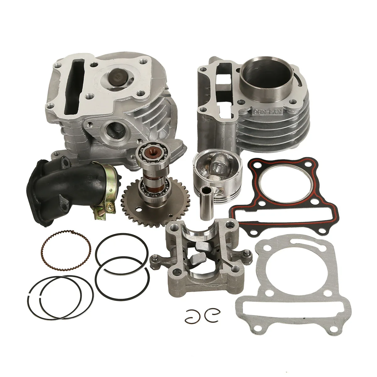 GY6 50CC To 80CC Big Bore Cylinder Rebuild Kit Fits For Roketa Taotao Baja Tank 4 Stroke Scooter