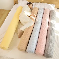 Bean Fleece Pillow Girls Bedroom Side Sleep Leg Long Pillow with Washable Cover Soft Body Pillows for Sleep