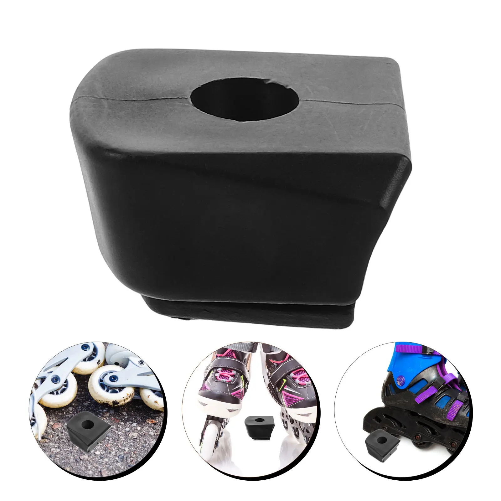 

2Pcs Roller Skate Toe Stop Brake Pads Non-Slip Rubber Block Stoppers for Inline Quad Skates Beginner Pro Skaters Safe Braking