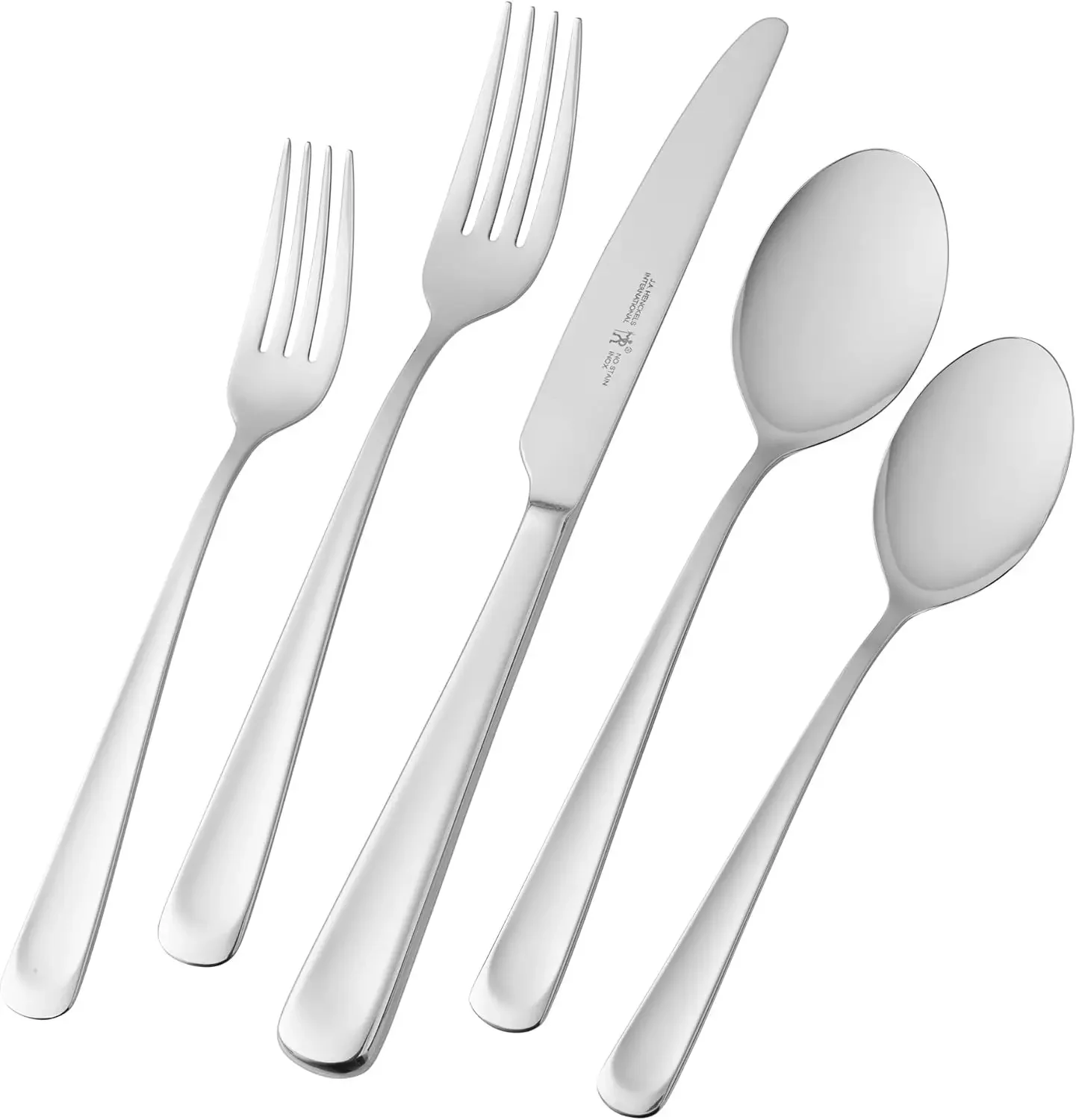 

Henckels Silvano 45-pc 18/10 Stainless Steel Flatware Set, Silver