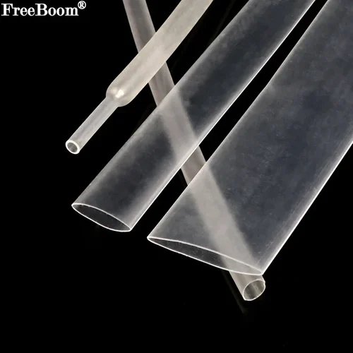 Tubo termorretráctil de 1 ~ 10m, 2:1, transparente, diámetro de 0,6mm ~ 80mm, manguito de tubo, envoltura DIY, protector de Cable de reparación de cables