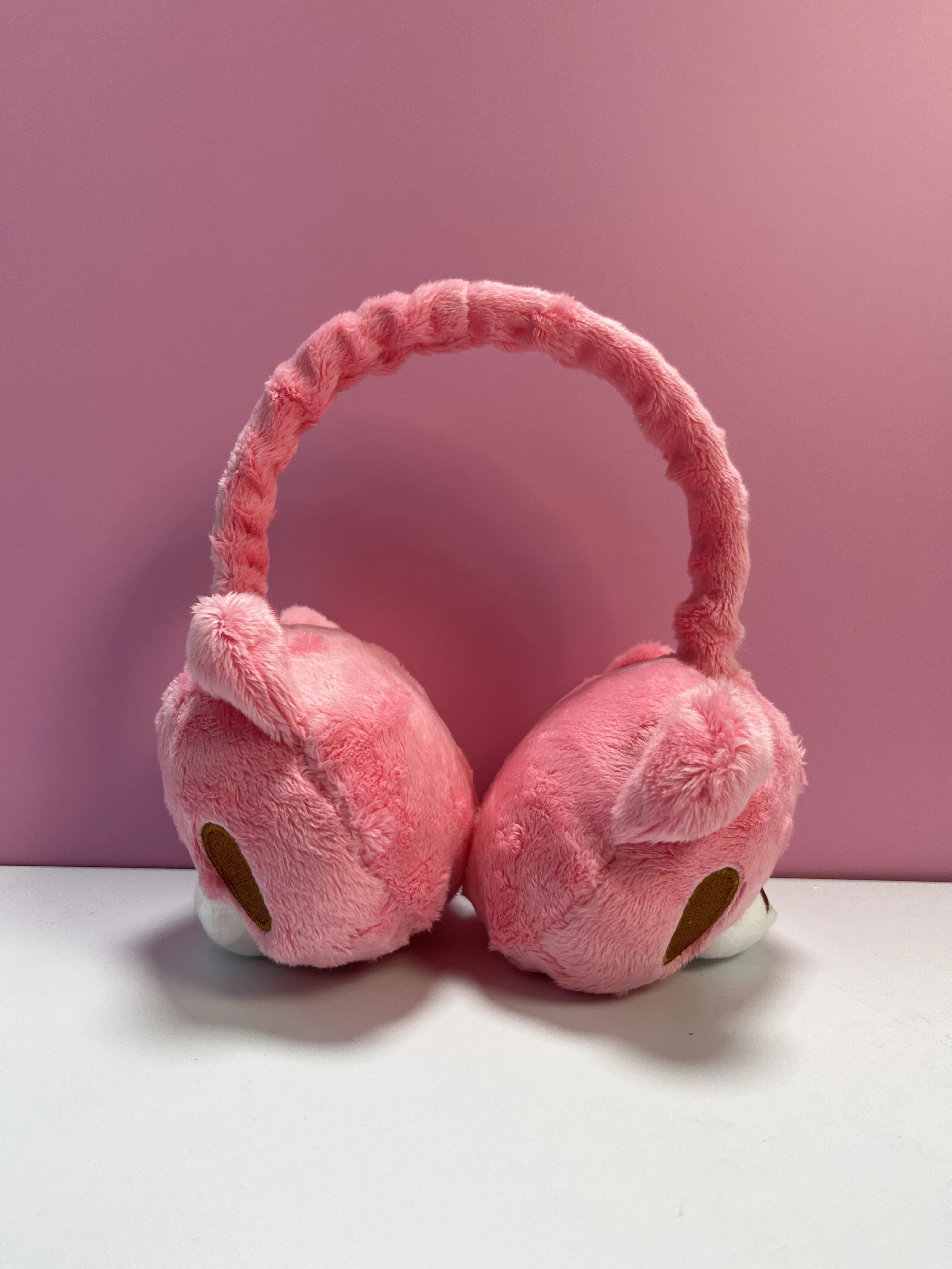 غطاء للأذنين من القطيفة على شكل دب لطيف، غطاء للأذنين شتوي دافئ على الطراز القوطي الحلو، تدفئة الأذن من الصوف الناعم مع نمط كرتوني، هدية باردة عصرية #6