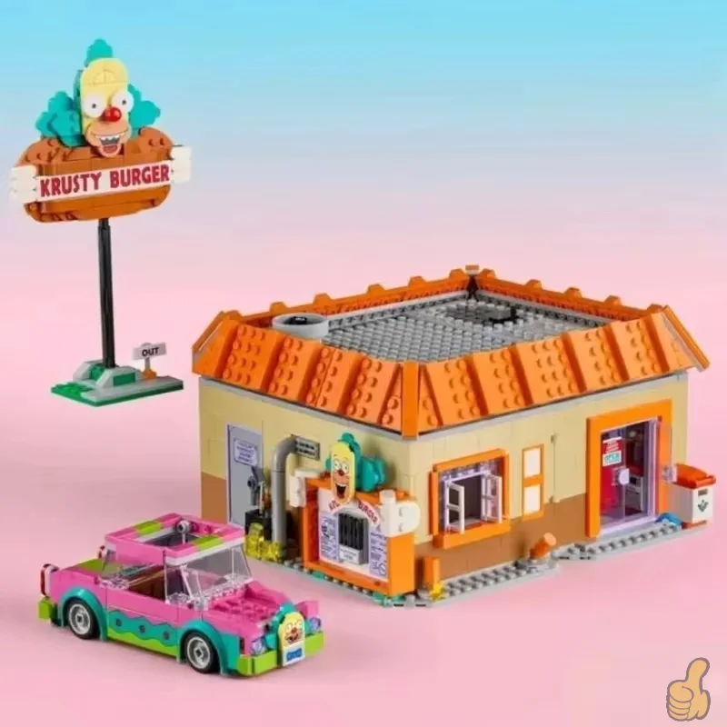 

2026 The new burger building block MOC toy is loved by adults, children's Christmas birthday gifts, holiday creative toys