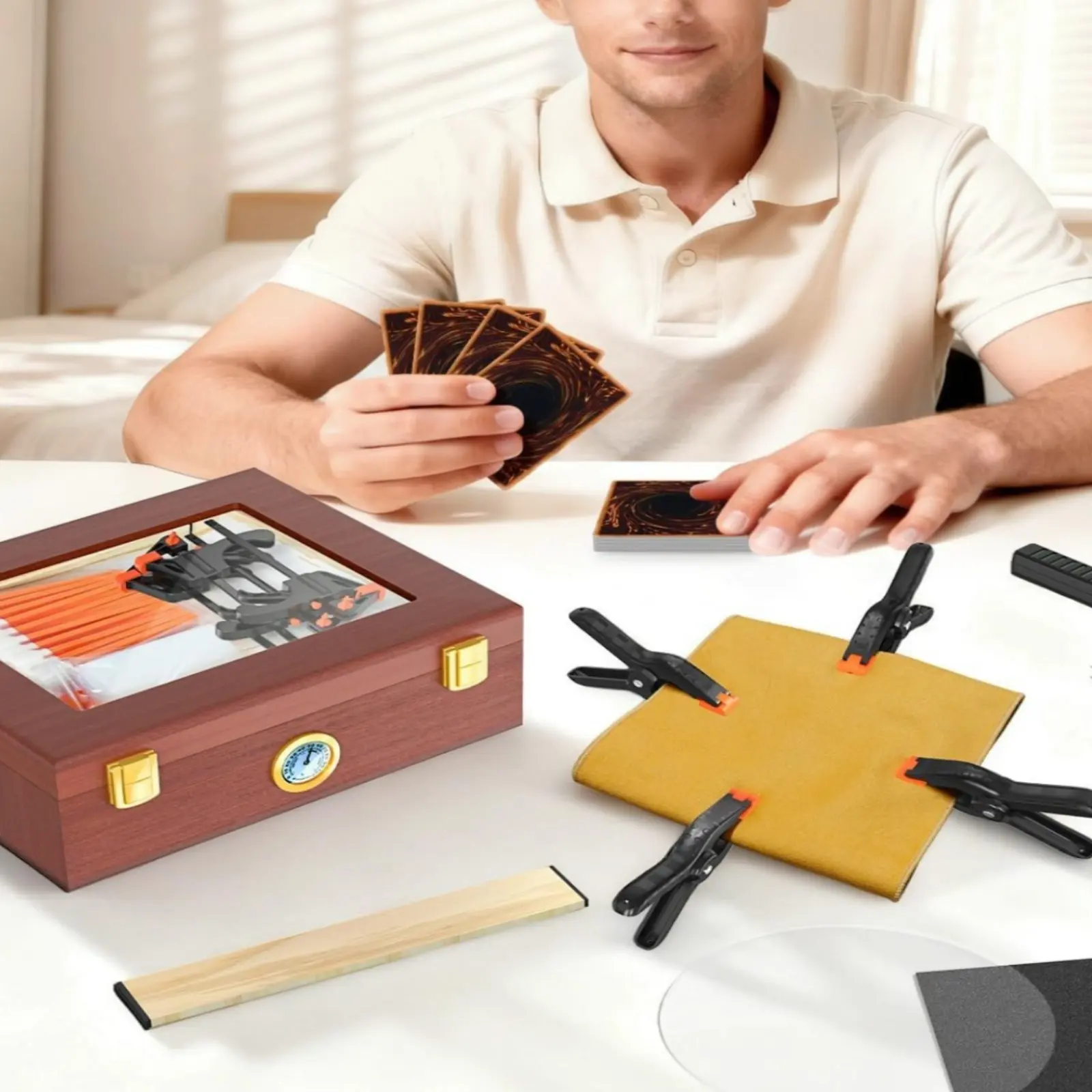 trading-card-cleaning-set-restores-protects-cards-card-cleaning-and-flattening-kit-removes-fingerprints-smudges