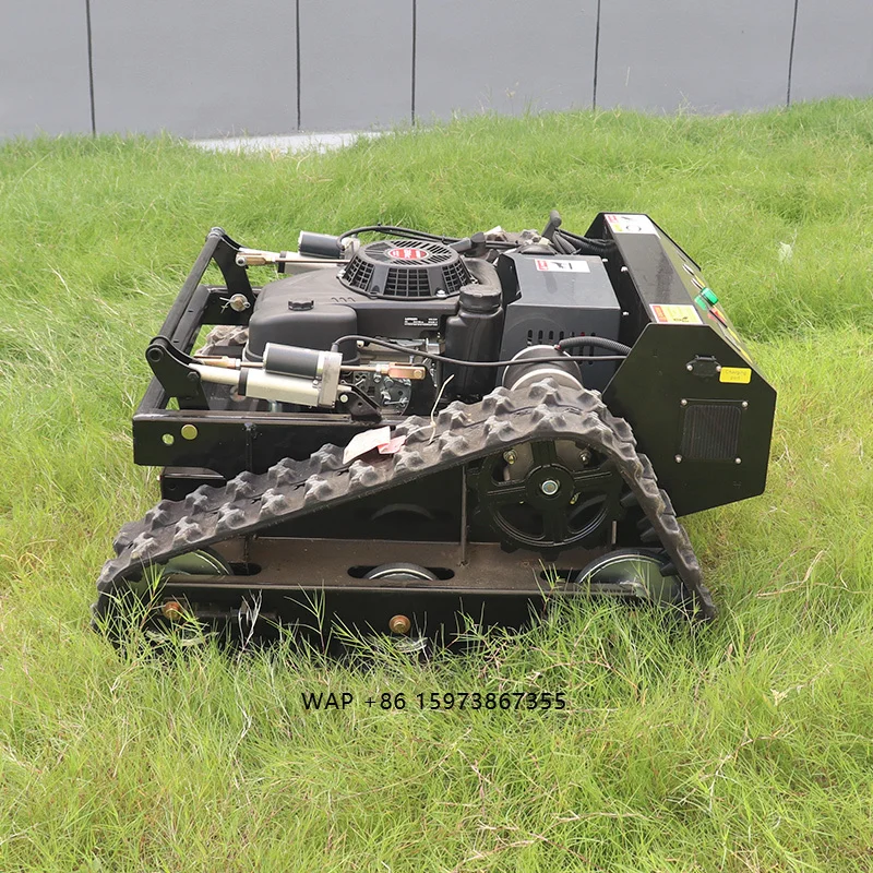 

Customized Electric-start Remote Control Lawn Mower Mini Rc Robot Lawn Mower With Snow Plow Attachments