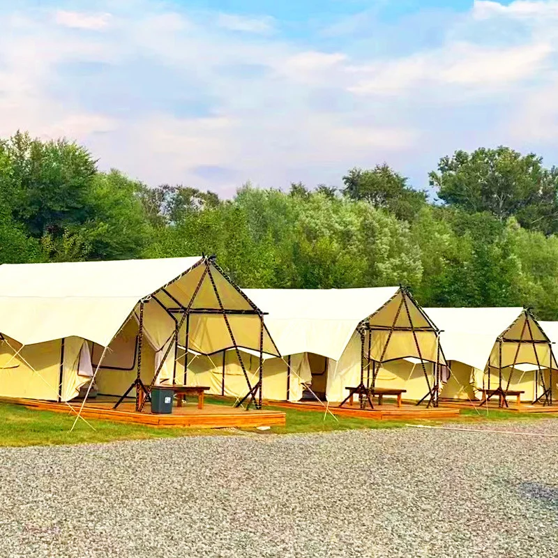 For Light Luxury Camping Tent Outdoor Scenic Spot Homestay Hotel Tent Traveling and Vacationing Village Steel Structure