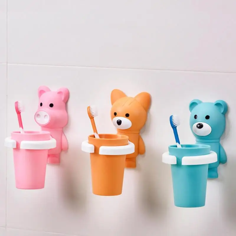 Wall-MountCartoon Mouthwash Cup Cute Water Cup Children Toothbrush Cup Toothbrush Holder Toothbrush Cup Anti-acceptance Wash Set