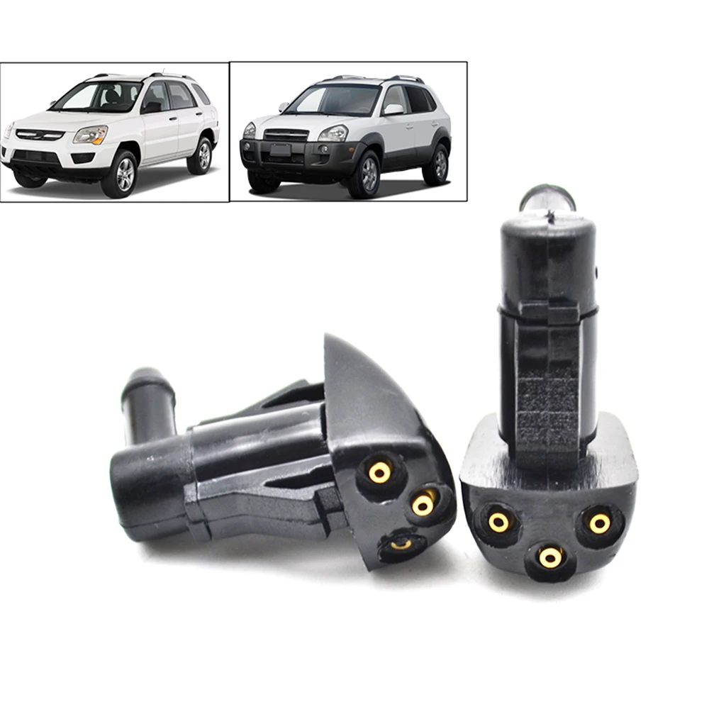 2x Front Windscreen Washer Jet Spray Nozzle Set For Hyundai Tucson Entourage For KIA Sportage Spectra Spectra5 2007 2008