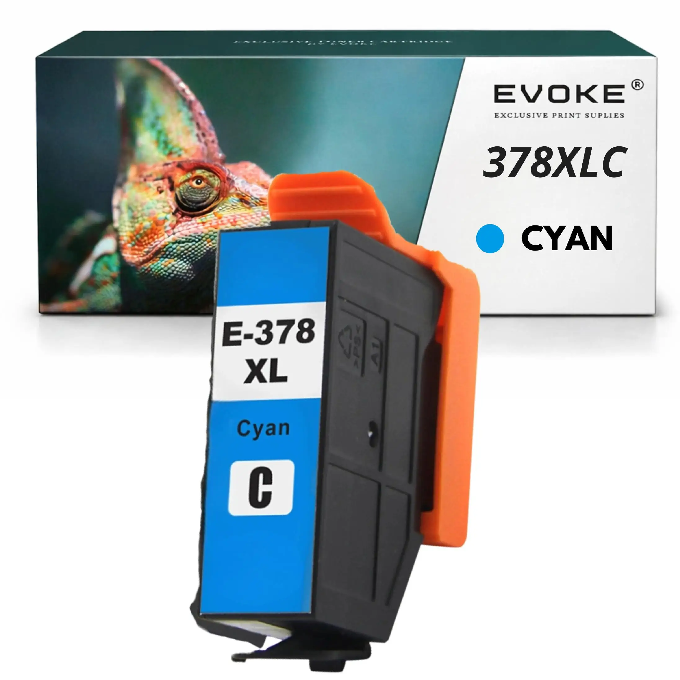 Evoke Compatibele Inkt voor Epson 378 XL 378XL T3792 T-3792 Cyaan Xp-15000 Exp Photo Xp-8505 8500