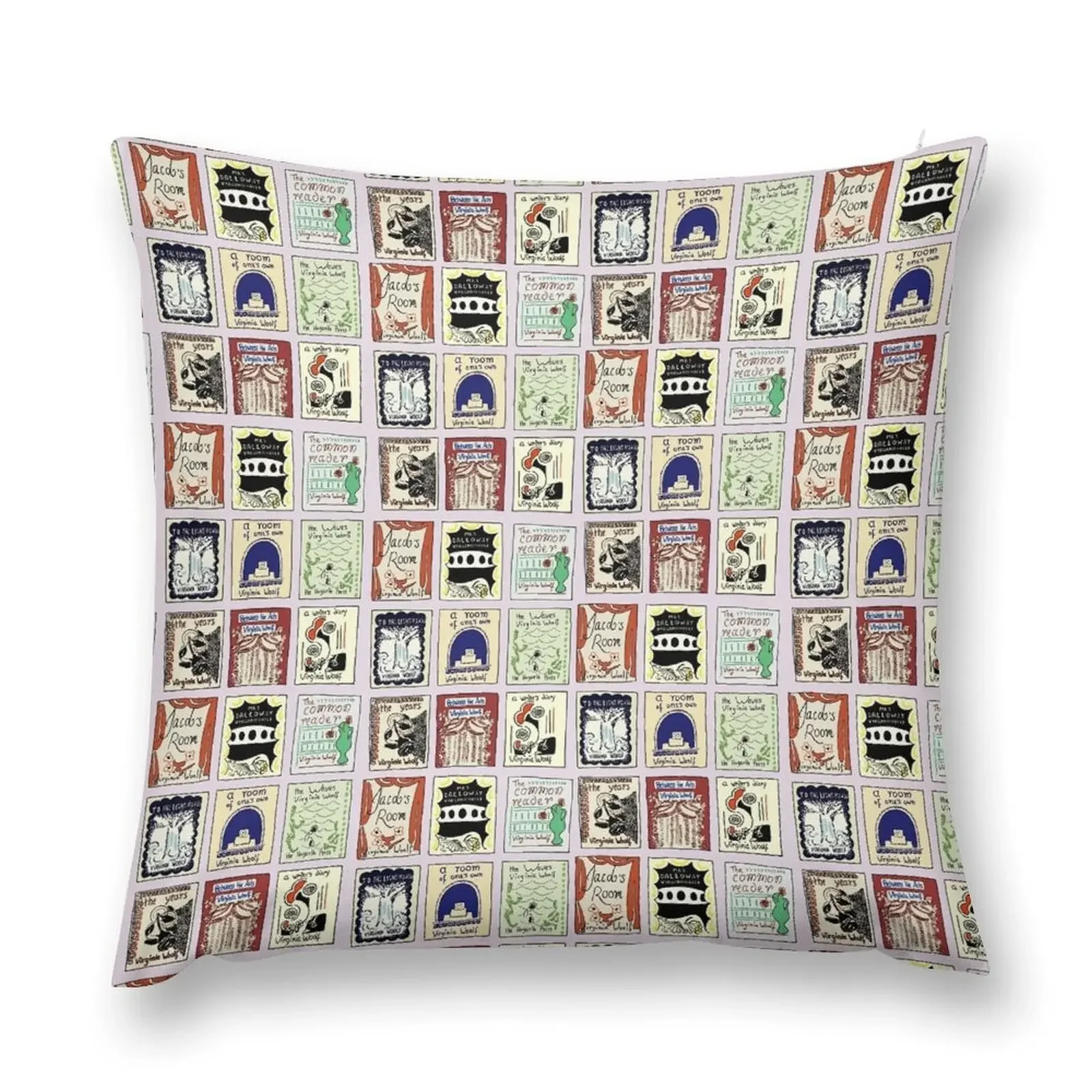 Virginia Woolf Book Covers Throw Pillow Sofa Cover Decorative Cushions For Living Room Pillowcase Cushion pillow