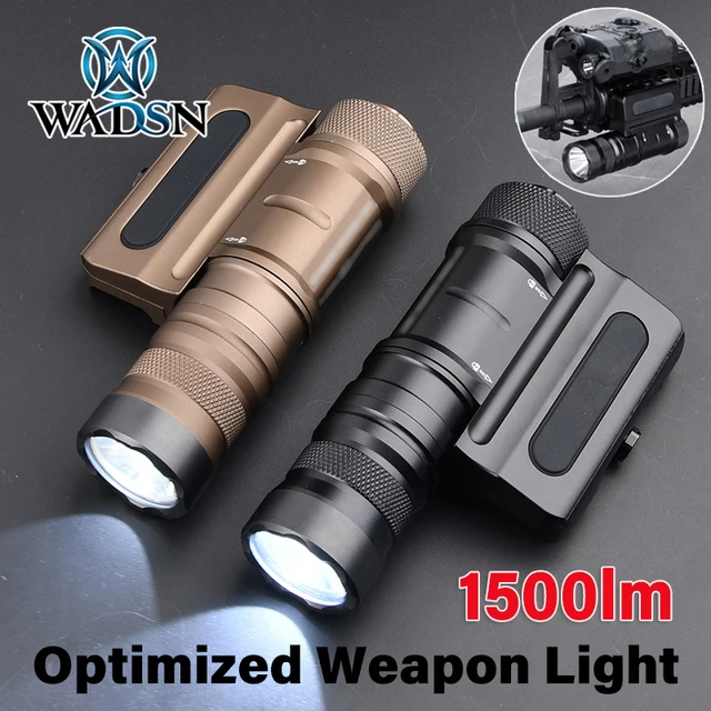 WADSN Airsoft Cloud Defensive OWL Flashlight Metal Optimized Weapon Light  1500 Lumens LED Gun Flashlight Hunting Rifle 20mm Rail - AliExpress