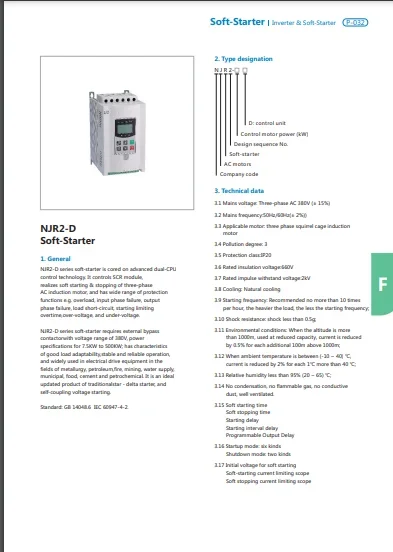 CHINT new genuine soft starter NJR2-45G series 45KW 55KW 75KW 90KW 110KW 132KW 160KW Original Low Cost