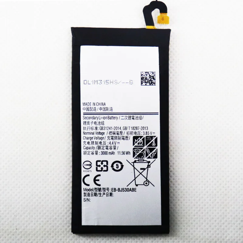 2pcs 5pcs 10pcs Battery EB-BJ530ABE 3000mAh For Samsung Galaxy J5 2017 SM-J530F 2017 Edition J530F J530G