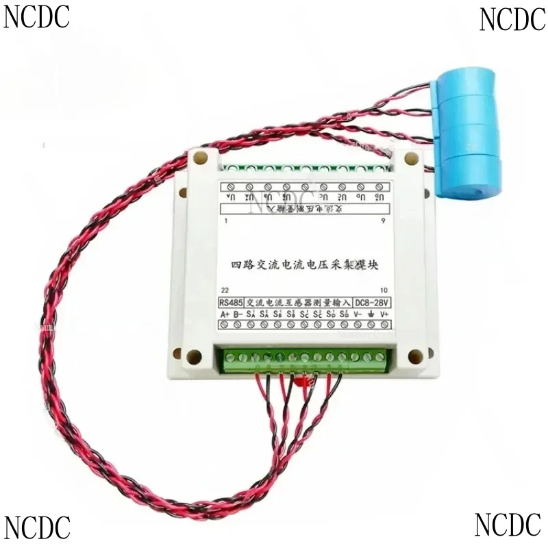 4-Channel PLC AC Voltage Current Transmitter With RS485 Modbus Industrial Automation Power Monitoring