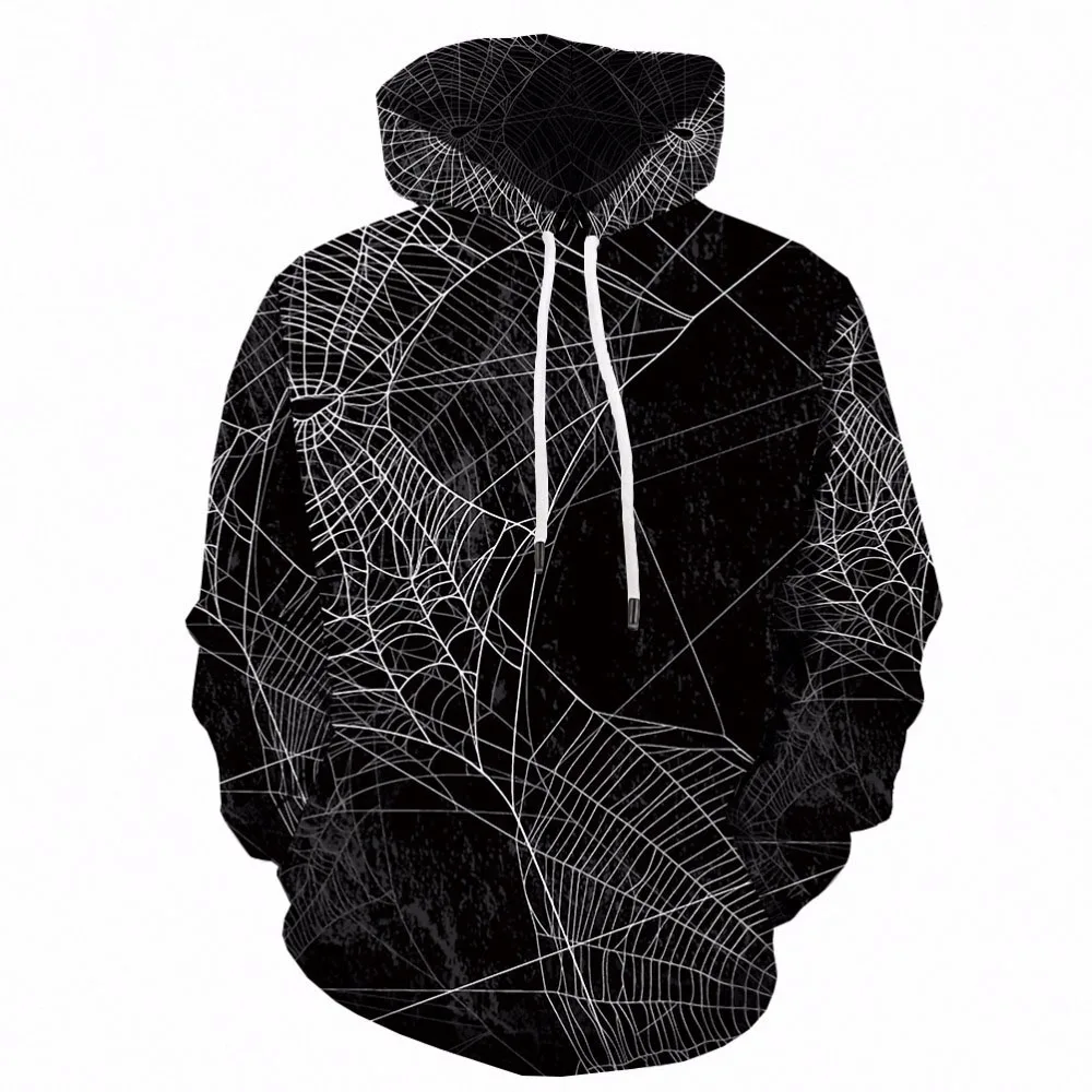 

Spider Web High Quality 3D Sublimation Printing Hoody Autumn and Winter Hoodies Oversized Casual Long Sleeve Sweatshirt
