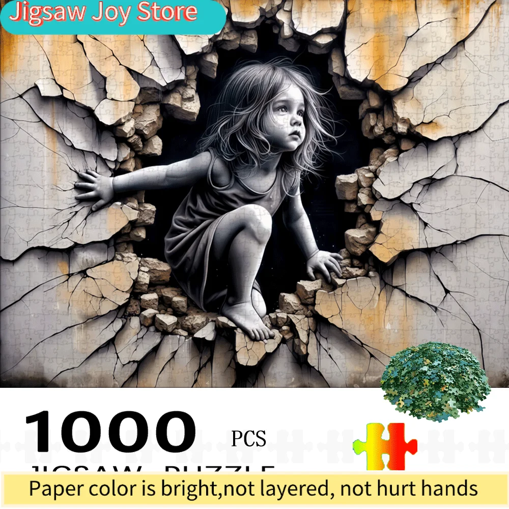 

Street Art, Mural Paper Puzzle with 1000pcs, a Large Puzzle Toy for Adults, a Gift for Family Interactive Games, Home Decorati