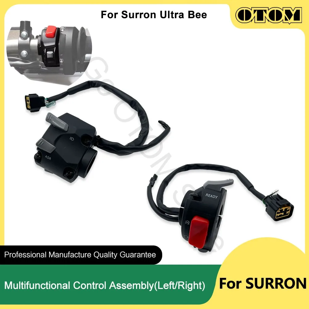 OTOM Für Surron Ultra Bee 2025 Motorrad Kombinationssteuerungsschalter Links Rechts Lenker EIN/AUS SUR-RON UltraBee Cross-Country