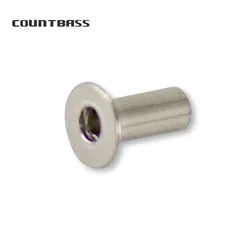 COUNTBASS 50pcs Blind Rivet Nut Aluminum & Stainless Steel Available, DIY Buzzbaits Fishing Accessories