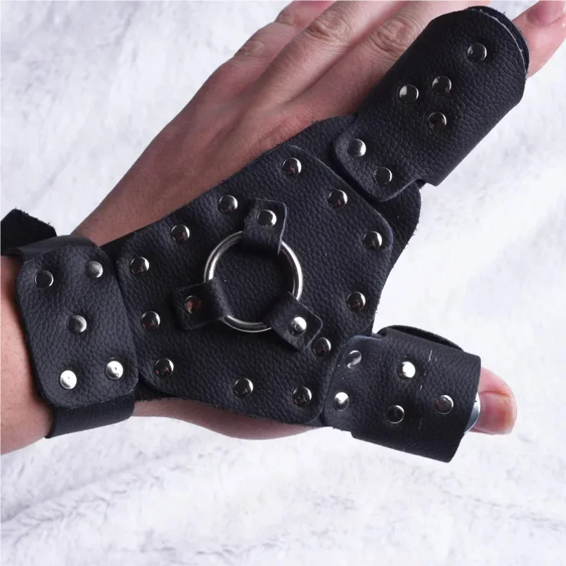 

Leather Gloves for Slingsshot Outdoor Shooting Protection Gloves Left and Right Slingshot Hunting Acessories Tirachinas Caza