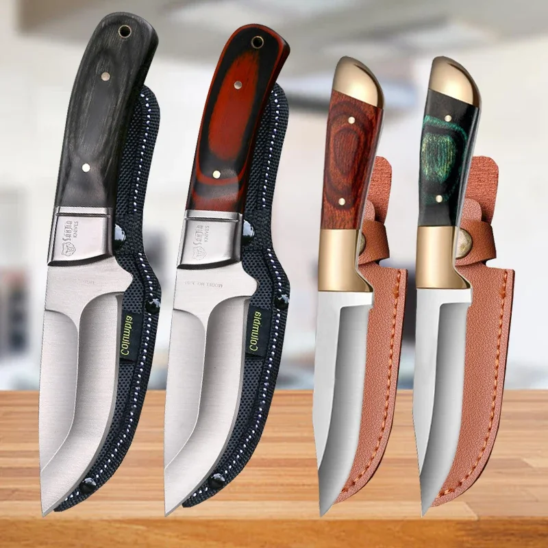 Household Barbecue Knife Stainless Steel Butcher's Boning Knife Meat Cleaver Fruit Knife Paring Knives Vegetable Slicing Knives