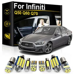 Dla Infiniti Q50 Q60 Q70 1990- 2003 2008 2010 2014 2015 2016 2017 2018 2019 2020 2021 światła LED do wnętrza samochodu akcesoria Canbus