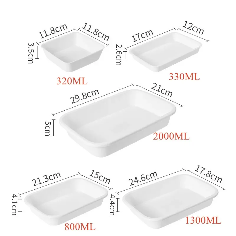 Japanese Style Serving Tray Platter Plastic Snack Fruit Dessert Dish Food Plates Restaurant Buffet Tray Kitchen Accessories