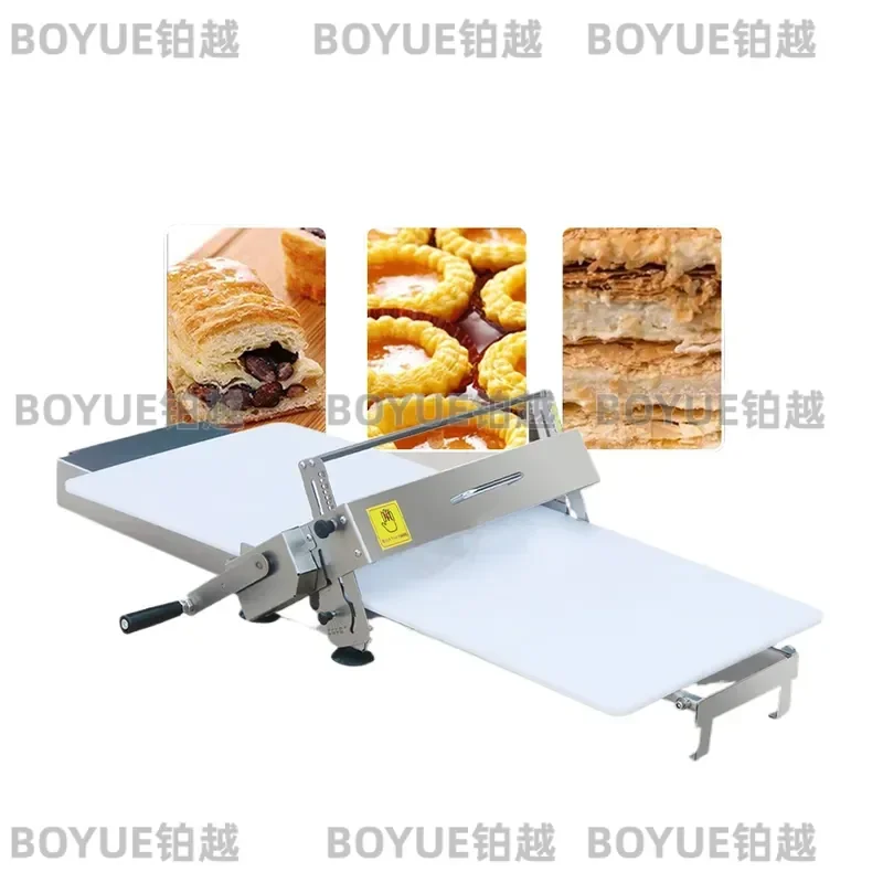 Manual Dough Sheeter Hand Crank Pastry Laminator Machine Flattener for Croissant Puff Bakery Tool Kitchen Equipment