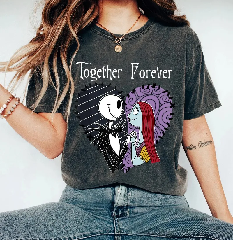 Disney The Nightmare Before Christmas Jack  Sally Together Disney Shirt Disneyland Matching Christmas Group Shirts