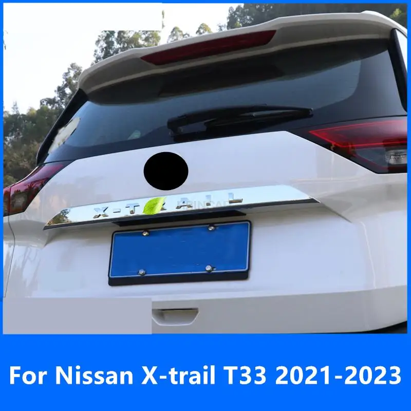 For Nissan X-trail T33 2021-2023 Exterior decoration Car trunk trim strip Body trunk sequin sticker Modified accessories