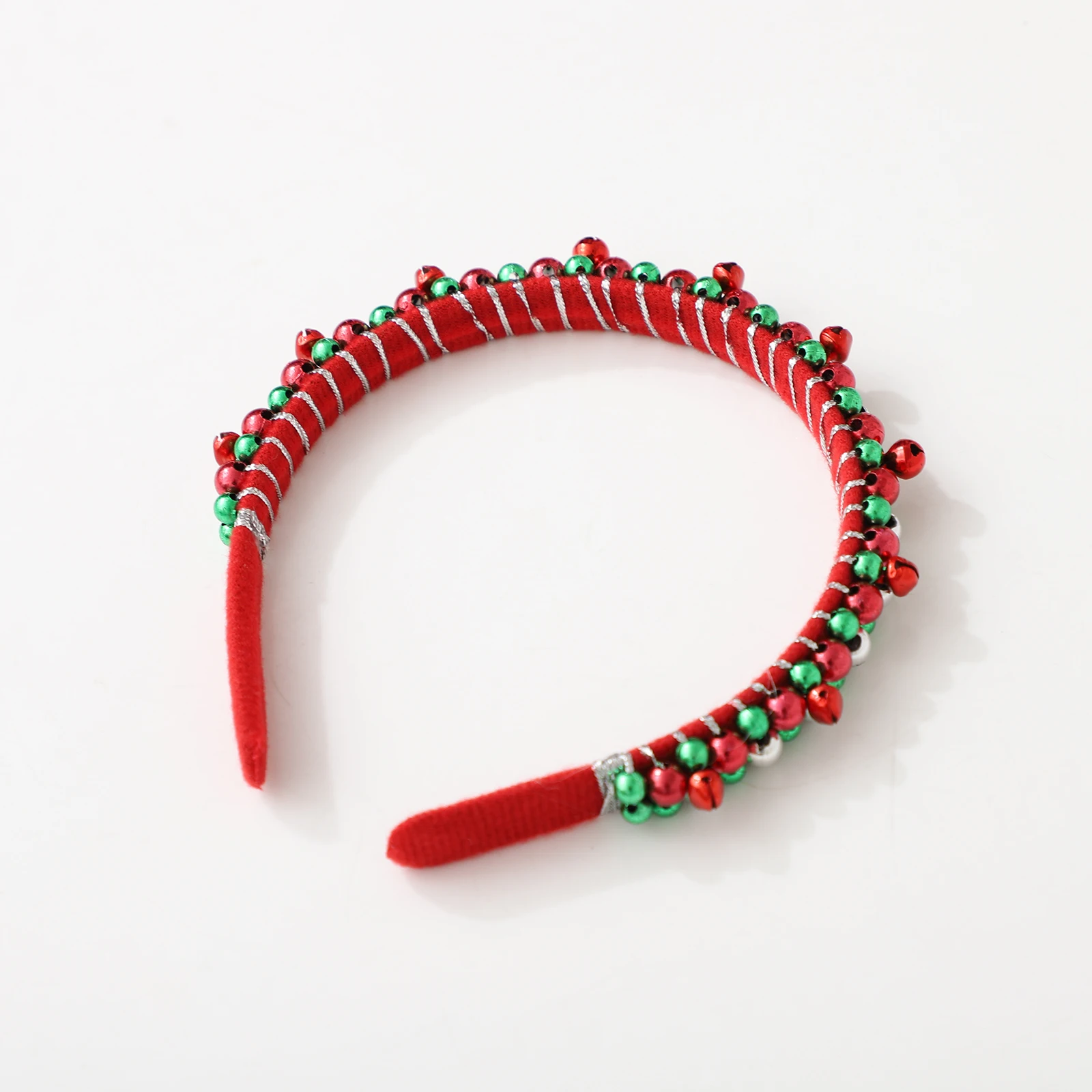 Christmas Headwear Bell Headband Jingle Bells Hair Hoop Red Green Xmas Party Hair Accessories Adult Children Cosplay Party Gifts