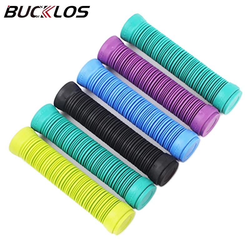 BUCKLOS MTB Silicone Grips Soft Bicycle Grips Mountain Bike Handlebar Grip Anti-slip Handles Cover Soft Handle Grips for MTB BMX