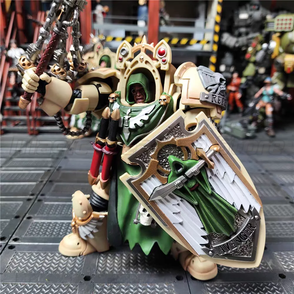 【MT】JOYTOY Warhammer 40K Dark Angel Deathwing Knight 3 قطع أنيمي العسكرية لعبة مجسمة هدية 1/18 عمل الشكل