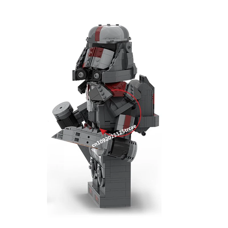 New Famous Star Battle Movie Character Figure Moc Hunter Space Model Building Blocks Diy Creative Ideas Kids Toys Birthday Gift