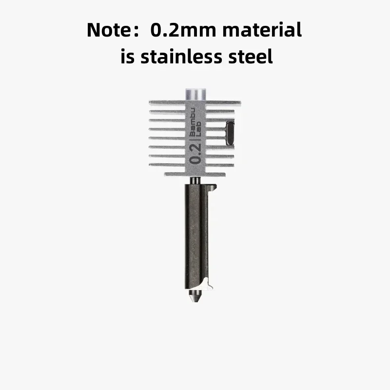 Bamboo lab original 0.4mm A1 Mini nozzle assembly hotend kit 0.2mm stainless steel 0.6 0.8mm hardened steel A1 series 3D parts