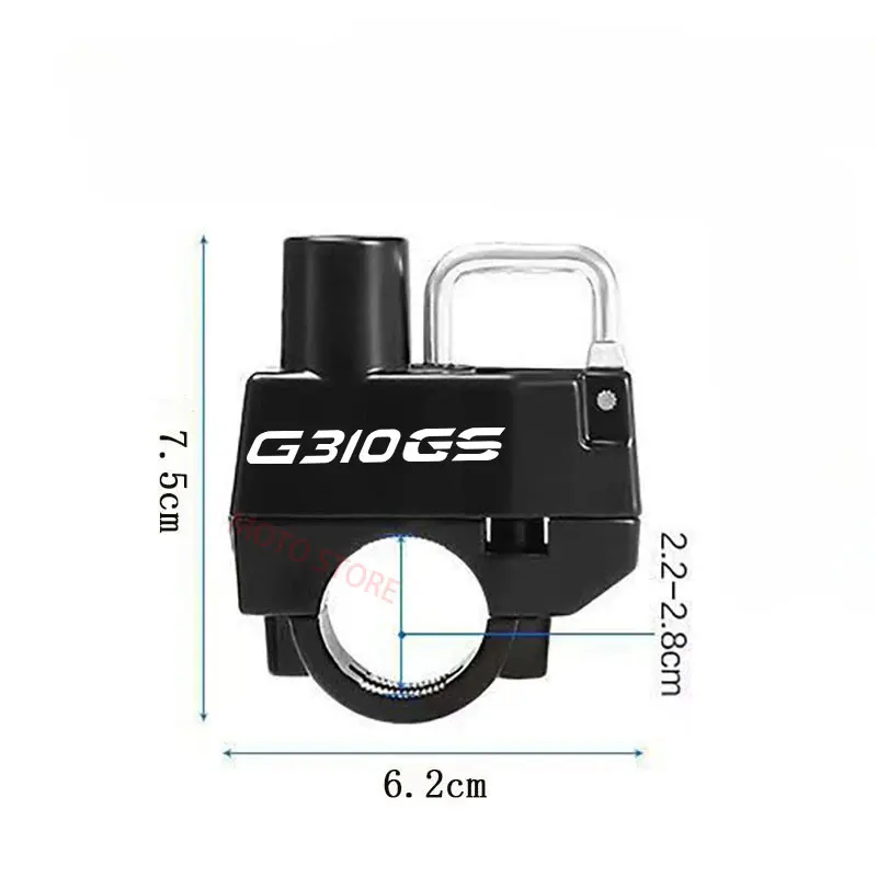 For BMW G310GS Simple Motorcycle Helmet Lock Electric Bike Handlebar Padlock Alloy Security Anti-Theft Lock Moto Scooter Bicycle