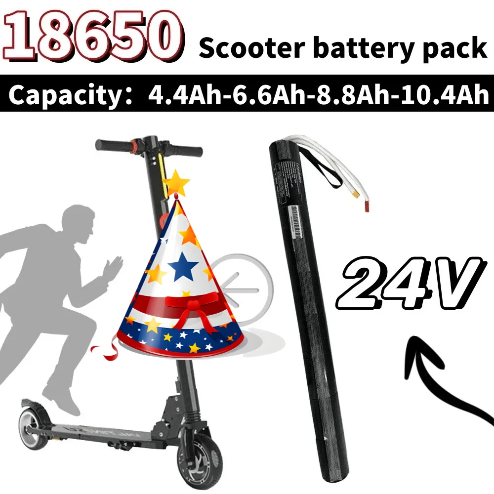 

Newly upgraded 18650 Lithium Battery Pack 24V 4.4/6.6/8.8/10.4AH Carbon Fiber Scooter Electric Scooter Battery Pack