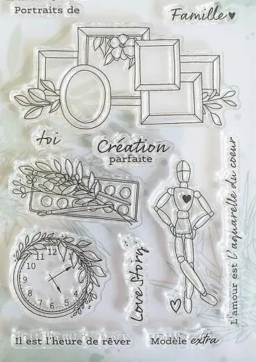 New French Clear Stamp For DIY Scrapbooking/Card Making A7252