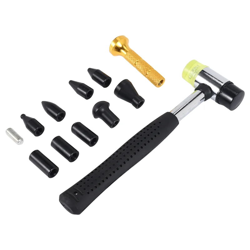 

M93K-Наборы инструментов для ремонта вмятин без покраски кузова автомобиля, металлическая ручка для удаления вмятин, подъемник для вмятин, инструменты для ремонта вмятин с 9 головками