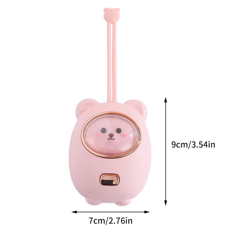 Rechargeable Hand Warmer Small Mini Bear Portable USB Cute Baby Warmer In 2400mAh Battery Fast Heating RGB Light Heating Pad