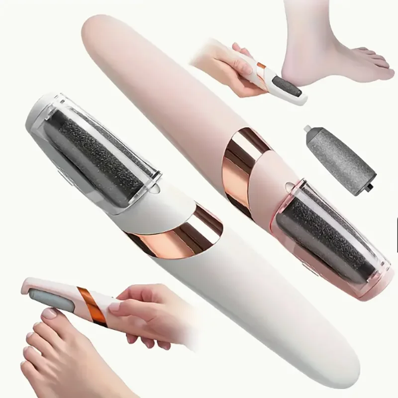 USB Charging Electric Foot File, Automatic Peeling Machine, Beige Sander, Portable Foot Sander, Household Pedicure Tools, Foot B